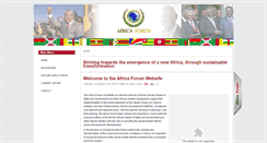 Desktop Screenshot of africaforum.org