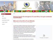 Tablet Screenshot of africaforum.org